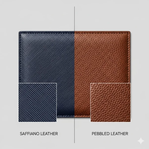 Featured image of article "saffiano vs pebbled"